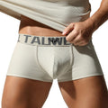 Men's Underwear, High-End Boxer Shorts, Solid Color, High Elasticity, Slim Fit, Breathable