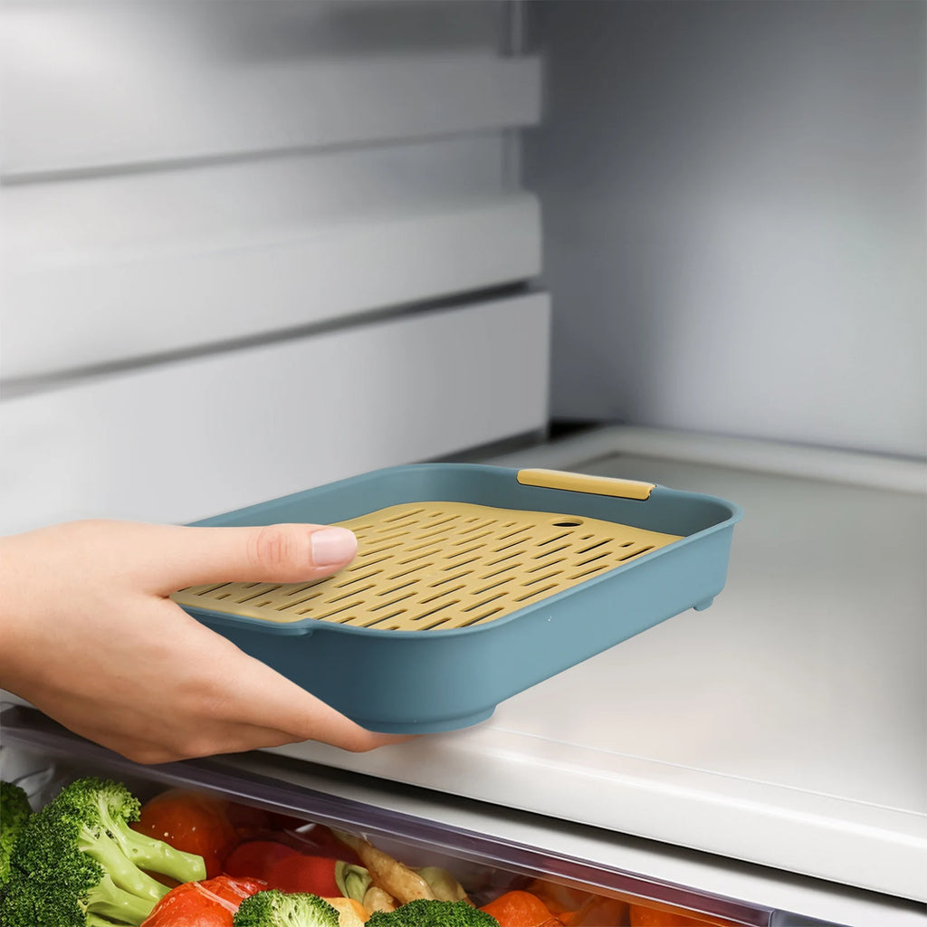 Tray Rabbit Litter Tray Smooth Corner Detachable Design Heightened Grid Design White Blue For Pet’s Training For Pet’s Training