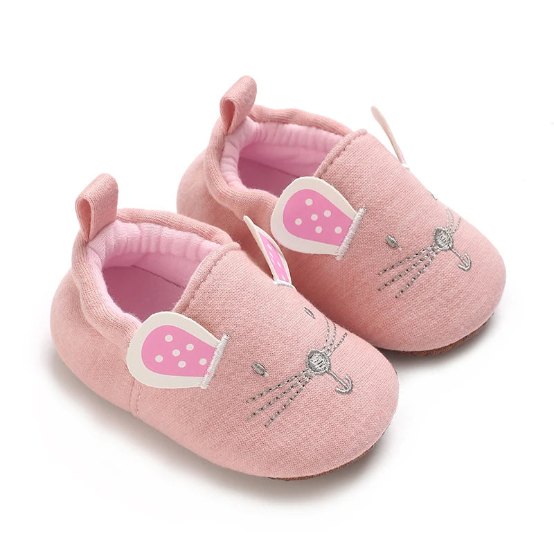 0-1Year Fashion Casual Shoes CartoonBaby Shoes Newborn Boy Girl First Walker Cute Spring and Autumn Pure Cotton Warm Soft Bottom