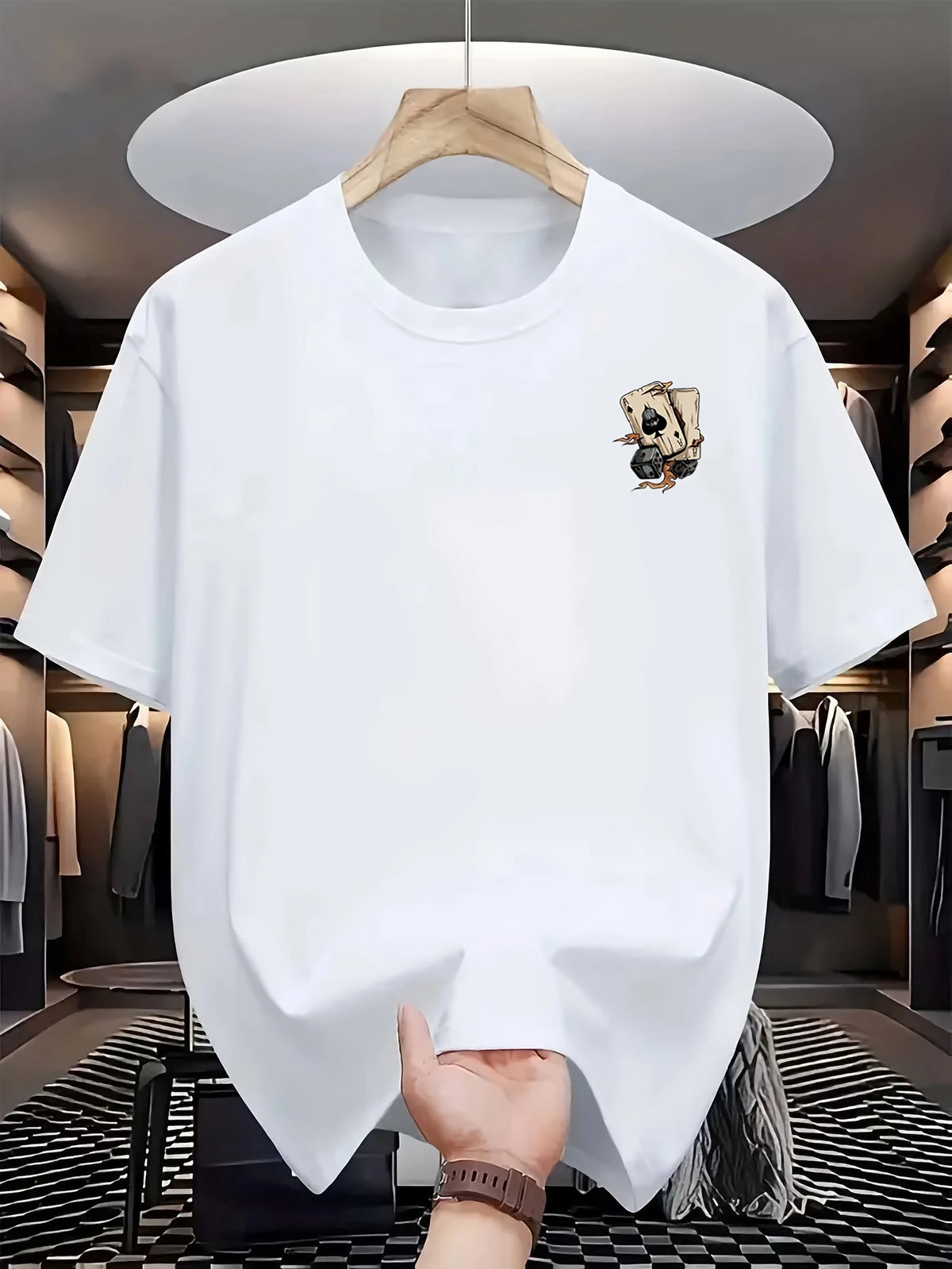 New trendy men's summer fashion casual t-shirt with round neck and short sleeves  Outdoor sports and leisure activities