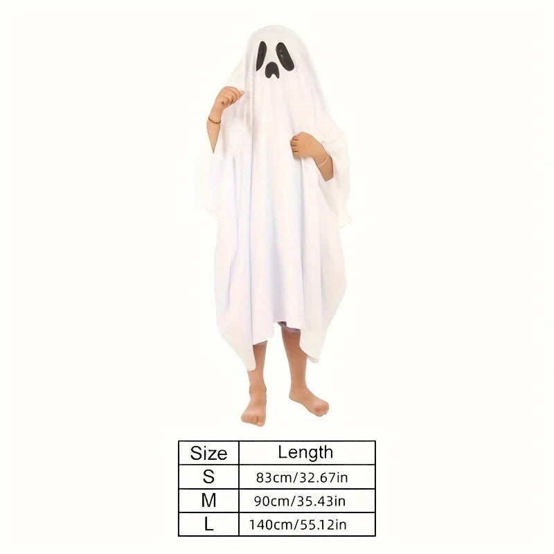 Halloween Ghost Cloak Adult Cosplay Costumes Anime No Face Man Role Play Apparel Parents-Kids Helloween Party Dress Horror Elf