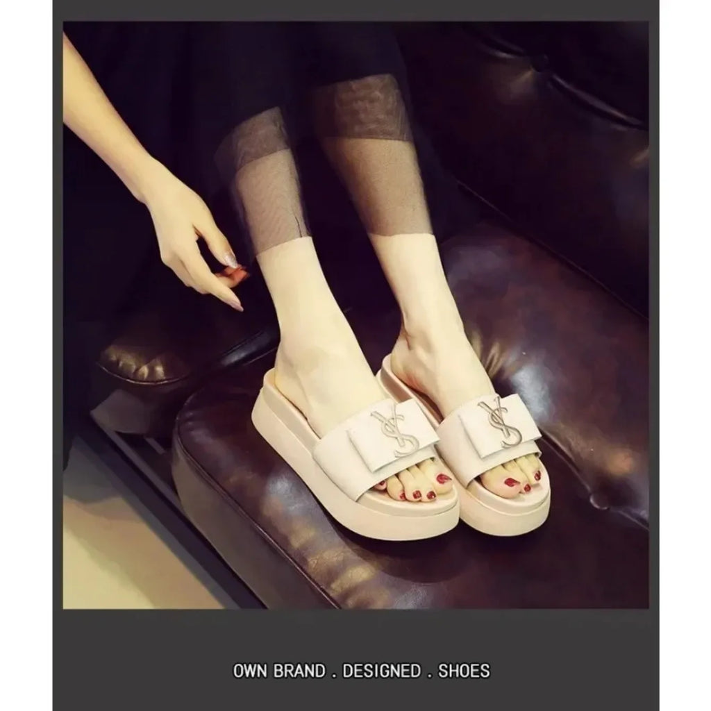 Women Slippers Summer New Platform Designer Sandals Fashion Letters Ladies Shoes Casual Outside Non-slip Slippers Slides Women