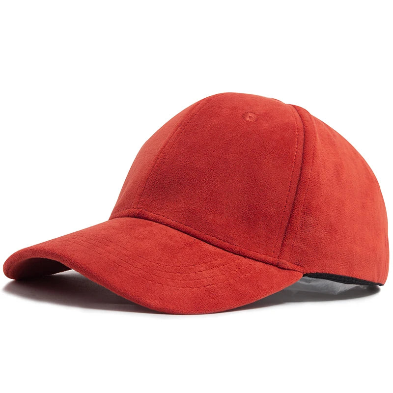 Women Suede Baseball Caps Autumn Winter Solid Fashion Men Hip Hop Cap Outdoors Casual Travel Sun Visor Hat Multicolour Unisex