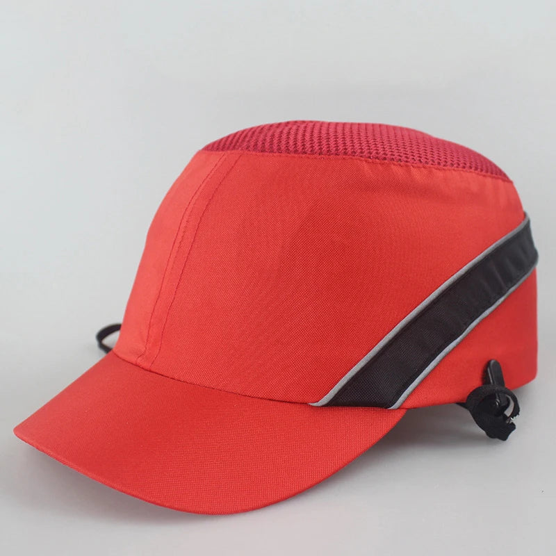 Custom Logo Work Safety Bump Cap Hard Inner Shell Protective Helmet Baseball Hats Outdoor Men Adjustable Safety Protection Hat