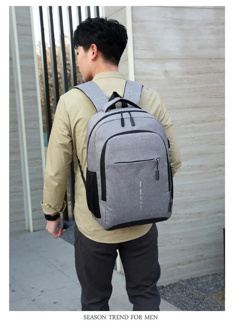 Classic Men Waterproof Backpack USB Charging Casual Travel Backpack Men Large Capacity Travel Laptop Backpack School Bag bolsas