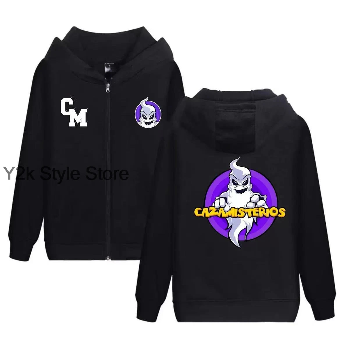 CLUB MISTERIO autumn Baseball Jacket – Popular Spanish Podcast Edition Hip Hop Men's Women's Streetwear Halloween zipper hoodies