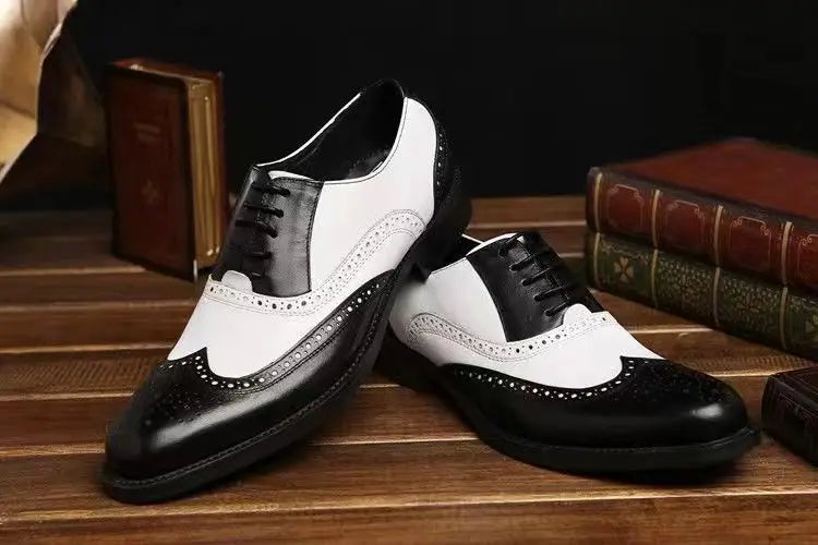 Oxfords Men's Leather Shoes Formal Shoes for Men Brogues Oxfords Male Wedding Party Office Business Shoe Man Zapatos De Hombre