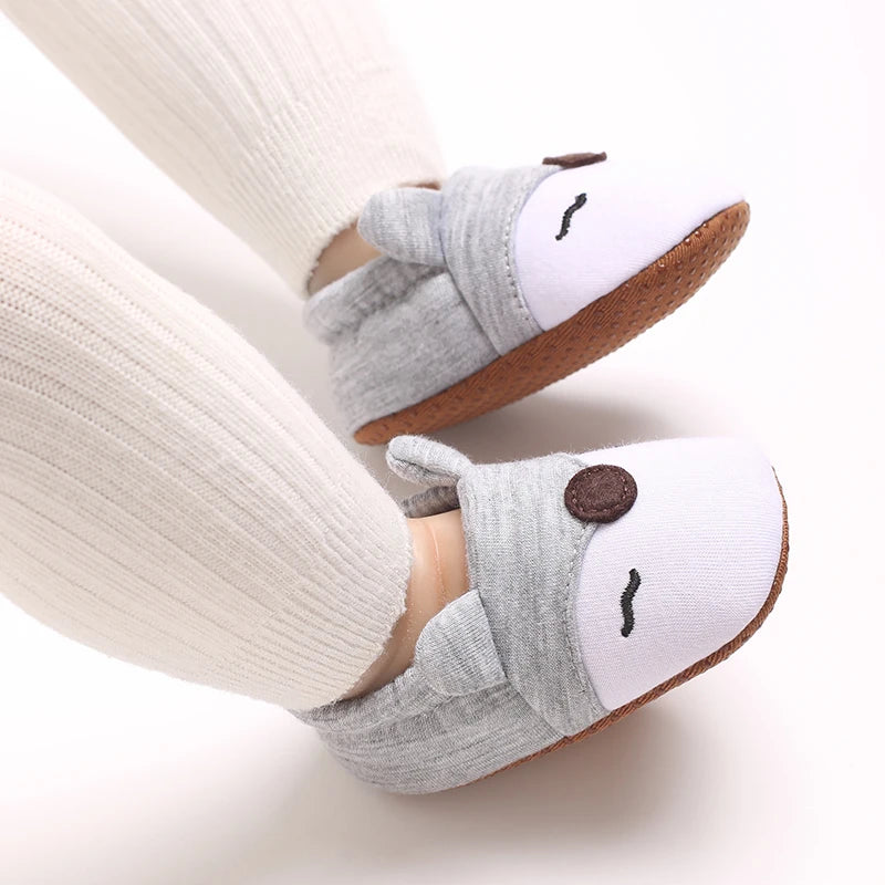 0-1Year Fashion Casual Shoes CartoonBaby Shoes Newborn Boy Girl First Walker Cute Spring and Autumn Pure Cotton Warm Soft Bottom