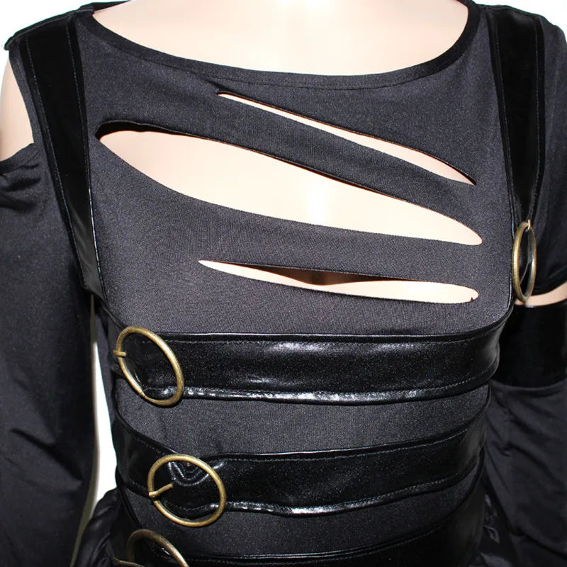 Halloween Costume For Women Movie Edward Scissorhands Cosplay Costumes Party Disguise Female Fancy Dress Role Play Games Wear