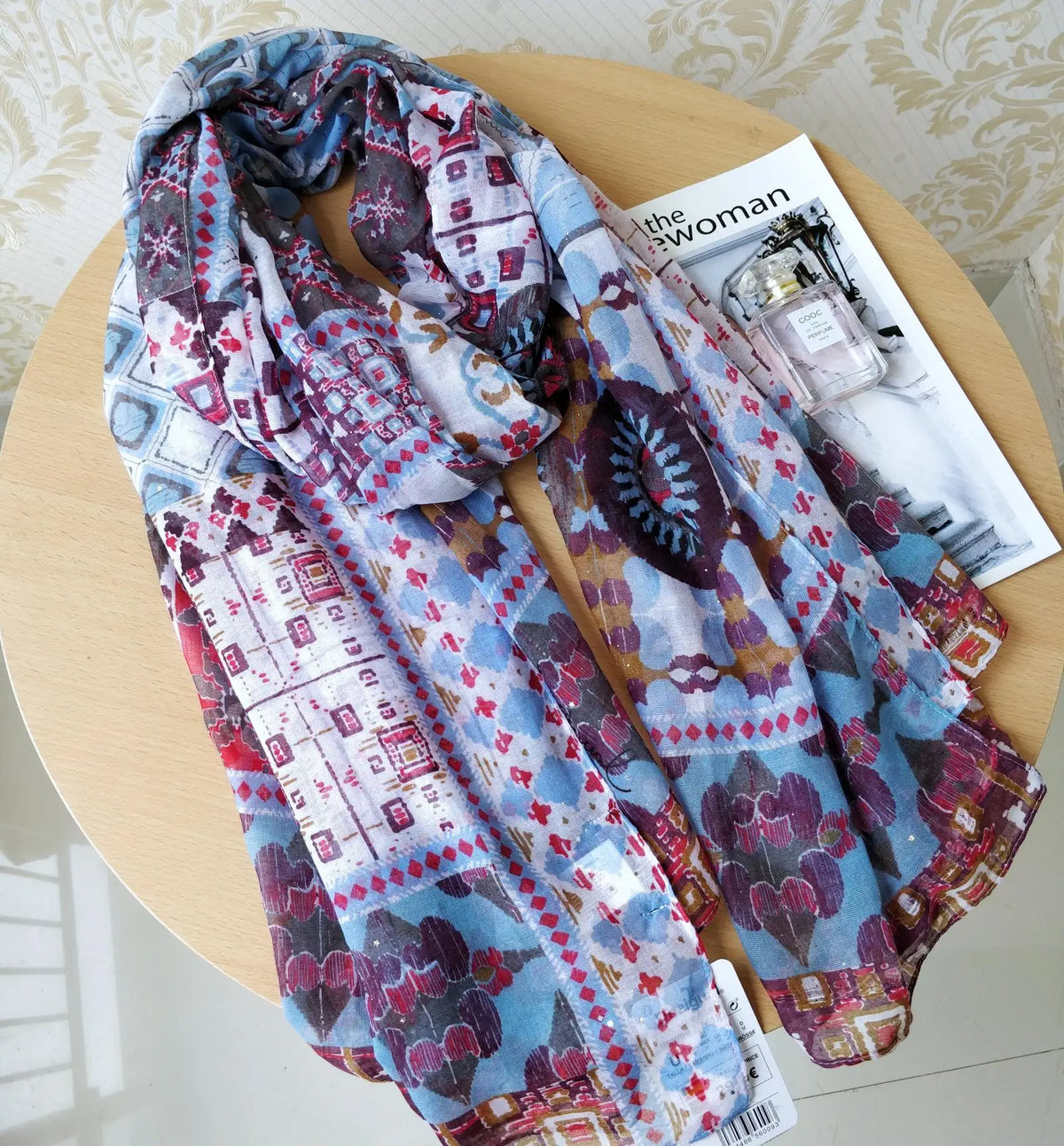 Foreign trade original single Spanish new trend colorful leisure gift shawl scarf scarf