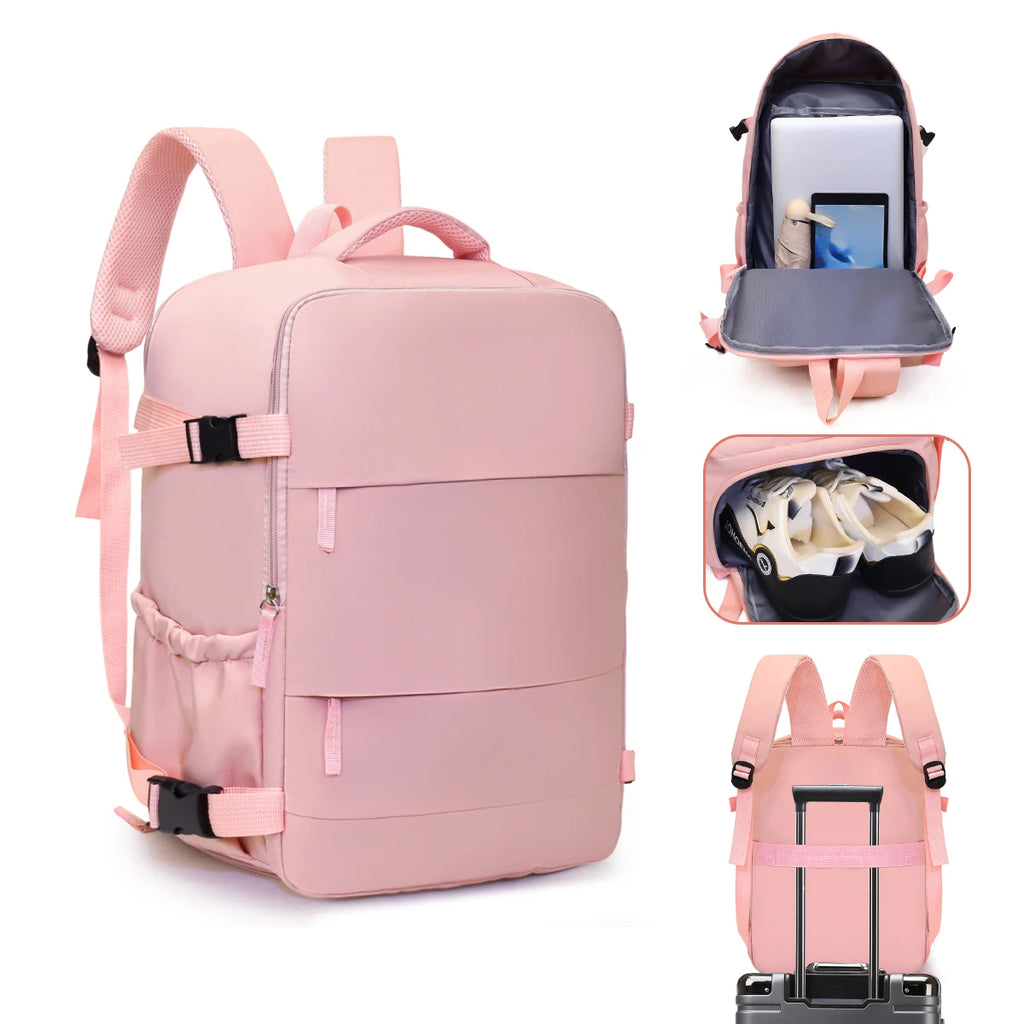 High-end logo custom backpack luggage bag student school bag female business trip computer bag travel backpack exclusive diy
