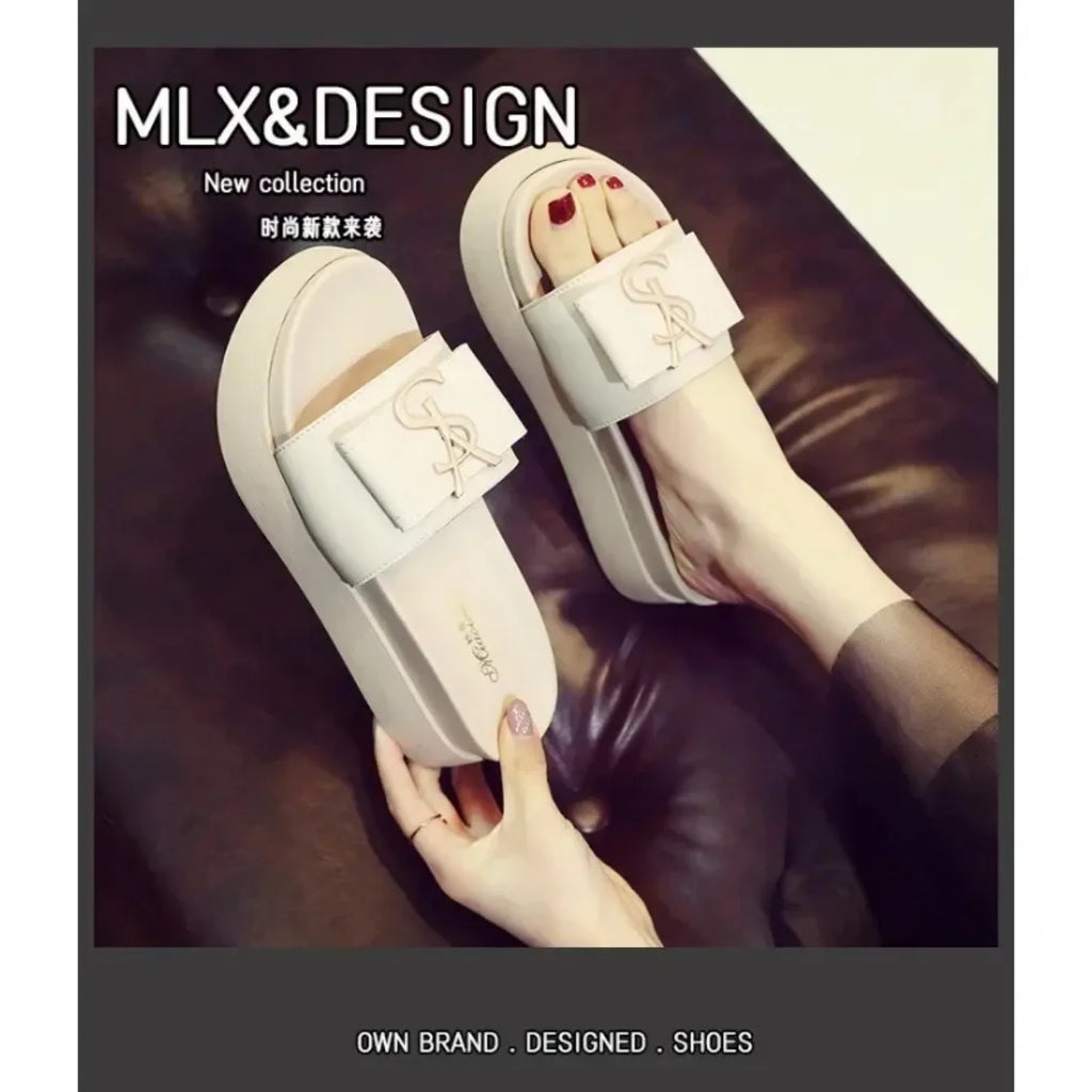 Women Slippers Summer New Platform Designer Sandals Fashion Letters Ladies Shoes Casual Outside Non-slip Slippers Slides Women