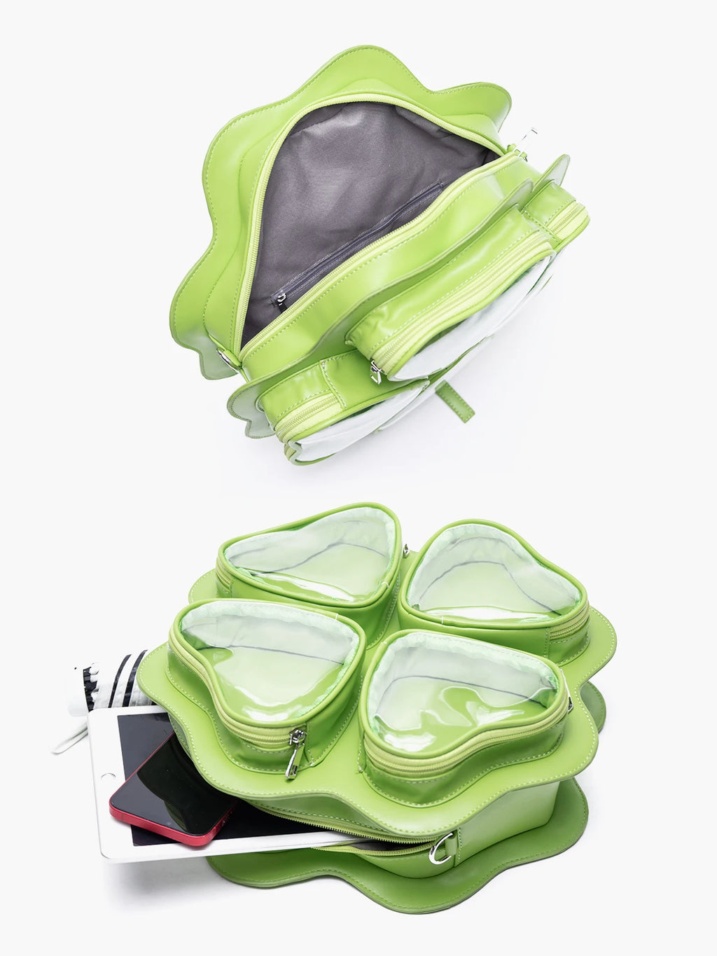 HIATUS original four-leaf clover love pain bag baby bag cute large capacity shoulder messenger backpack lucky grass bag
