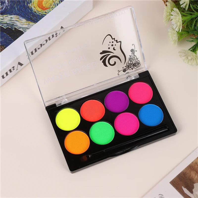Halloween oil painting, body painting, body and face painting, ointment, drama makeup, children's dance, cosplay performance