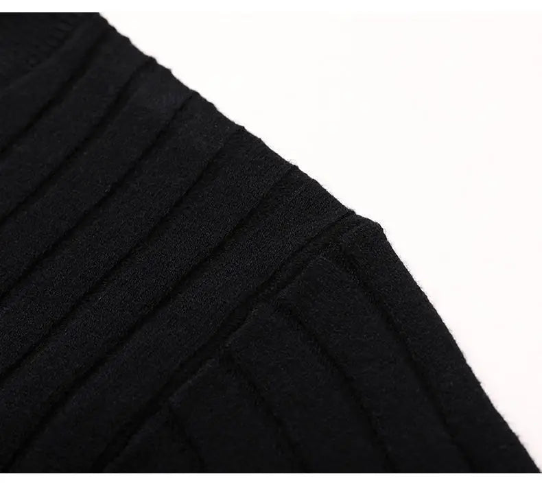 Trend Fashion Autumn Winter Sweaters Men Solid O-Neck Screw Thread Thicken Smart Casual Long Sleeve Slim Pullovers Knitted Tops