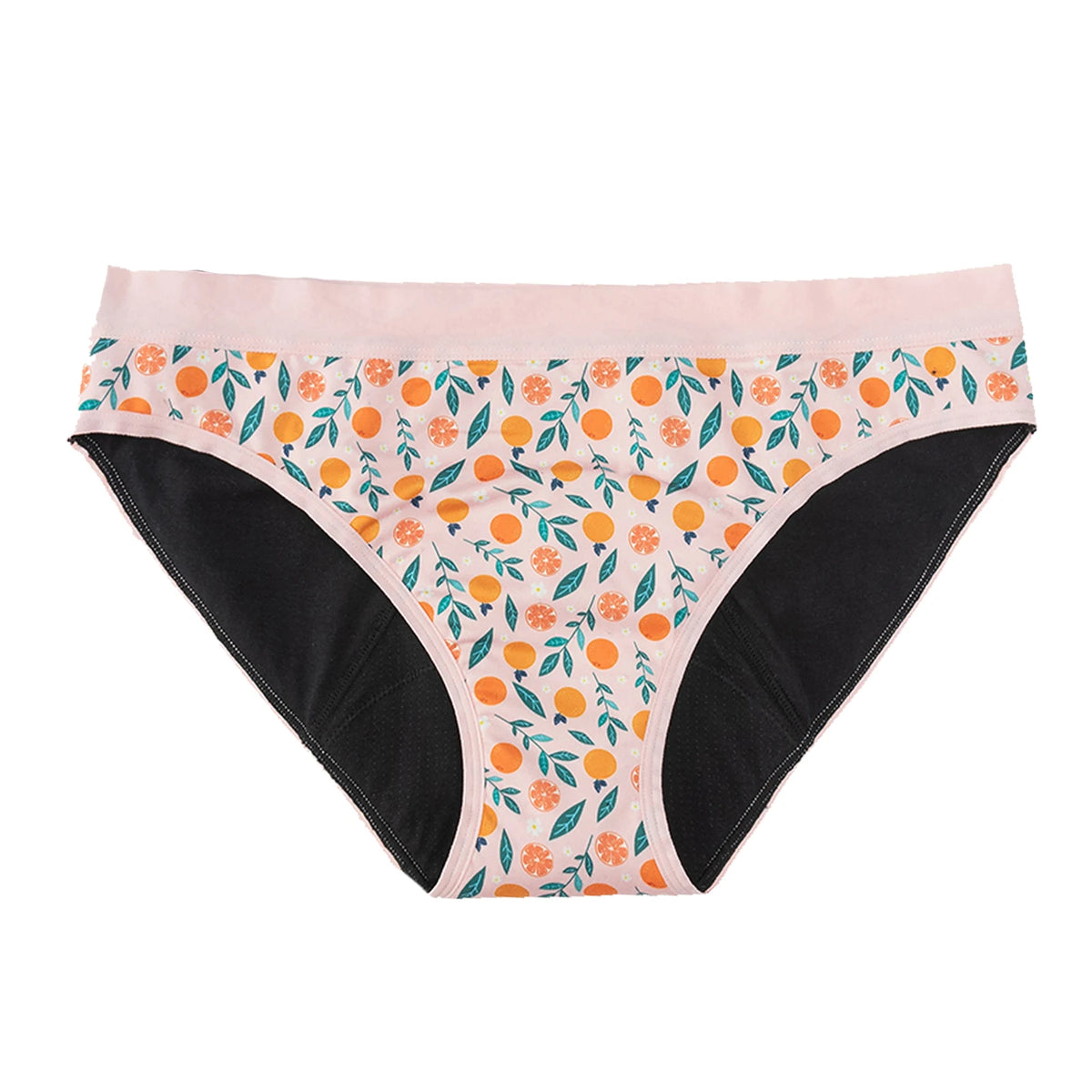 For Teenager Girls Cotton Menstrual Panties Printing Fabric Underwear 4-Layer Medium Flow Absorption Ladies Period Briefs