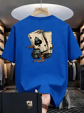 New trendy men's summer fashion casual t-shirt with round neck and short sleeves  Outdoor sports and leisure activities