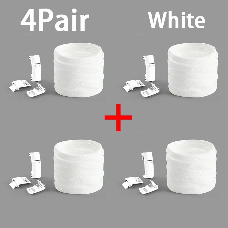 No Tie Shoe Laces Magnetic Shoelaces Without Ties Colorful Lock Elastic Laces Sneakers for Kids Adult Flat Shoelace Rubber Bands