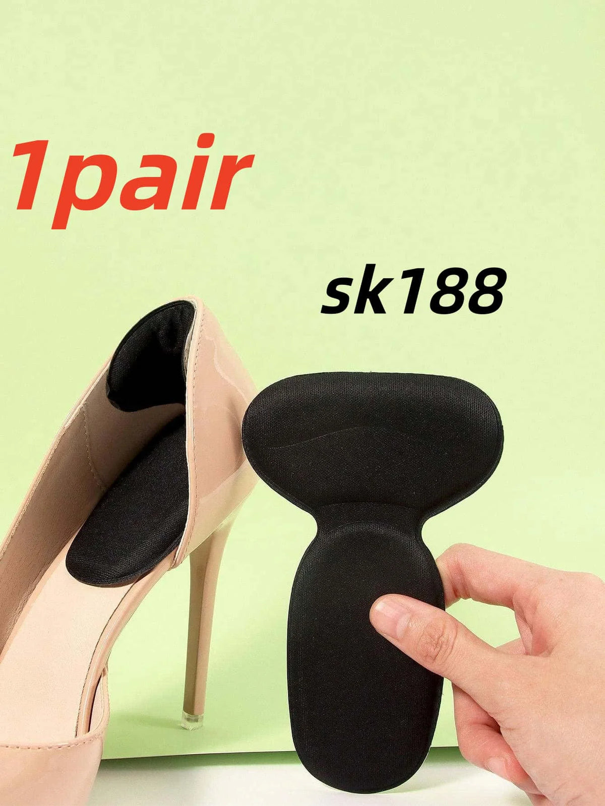 2Pcs Silicone Heel Stickers Shoe Cushion Heel Protector for Shoes High Heels Inserts Heel Pads Shoe Adjuster Women Half Insoles