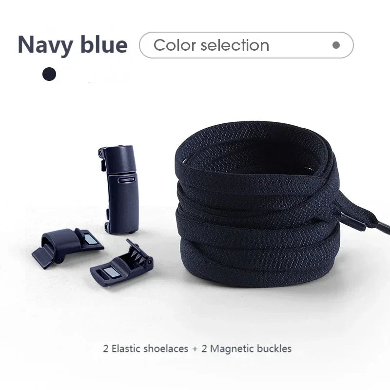 No Tie Shoe Laces Magnetic Shoelaces Without Ties Colorful Lock Elastic Laces Sneakers for Kids Adult Flat Shoelace Rubber Bands