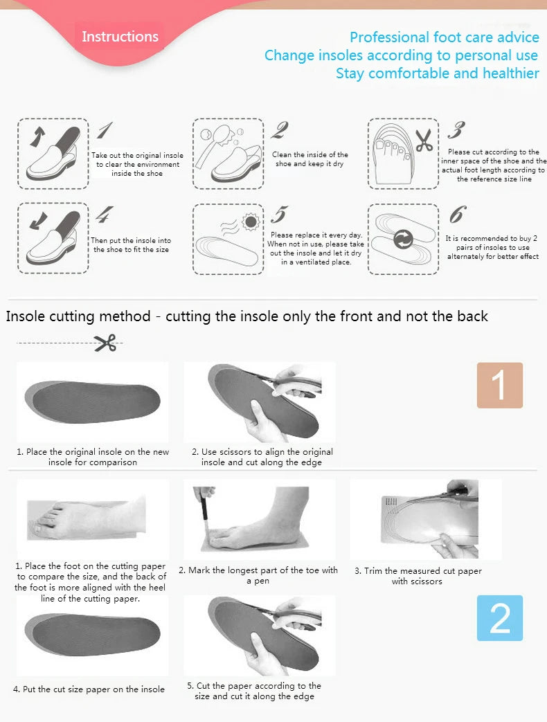 New 4D Massage Insoles Super Soft Sports Shoes Insole for Feet Running Baskets Shoe Sole Arch Support Orthopedic Inserts Unisex