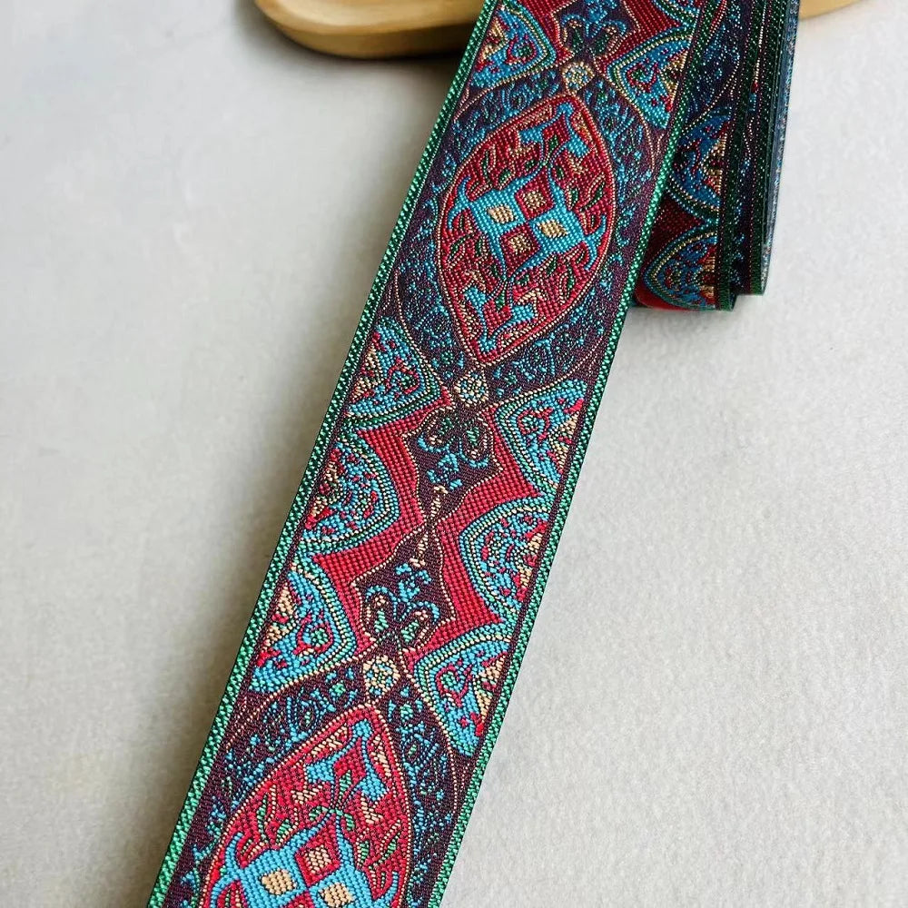 10yards/lots wide 5cm Woven Jacquard Ribbon Trims for curtain and clothing accessory LS-2776