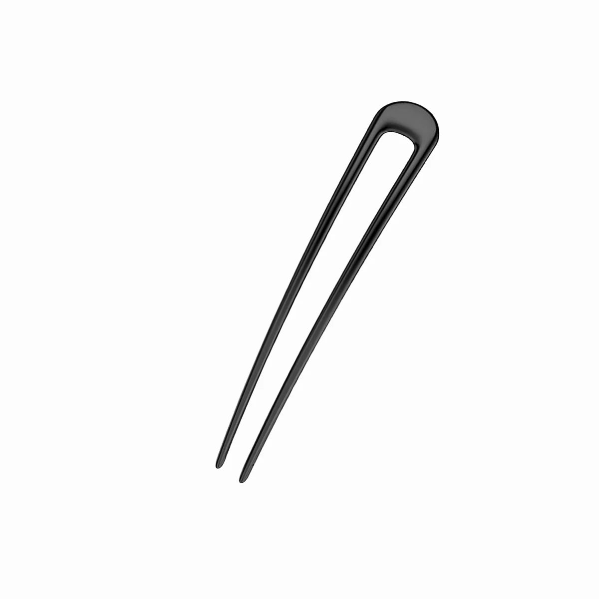 15cm U-Shaped Hair Fork Elegant Golden Silver-color Alloy Long Thick Hair French Hairpin Stick Women Girls Hair Accessories