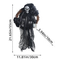 Halloween White Black Ghost Door Decorations Festival Horror Party Wreath Pendant Haunted House Decoration and Arrangement Props