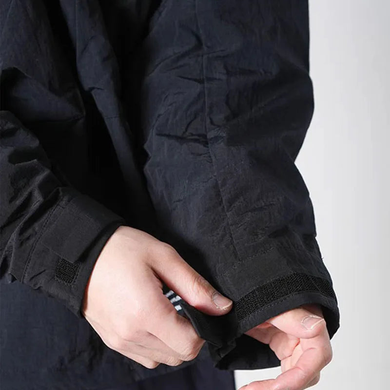 Loose Fitting Hooded Water Resistant Jacket Comfortable Long Sleeve Youthful Style Outerwear for Men And Women
