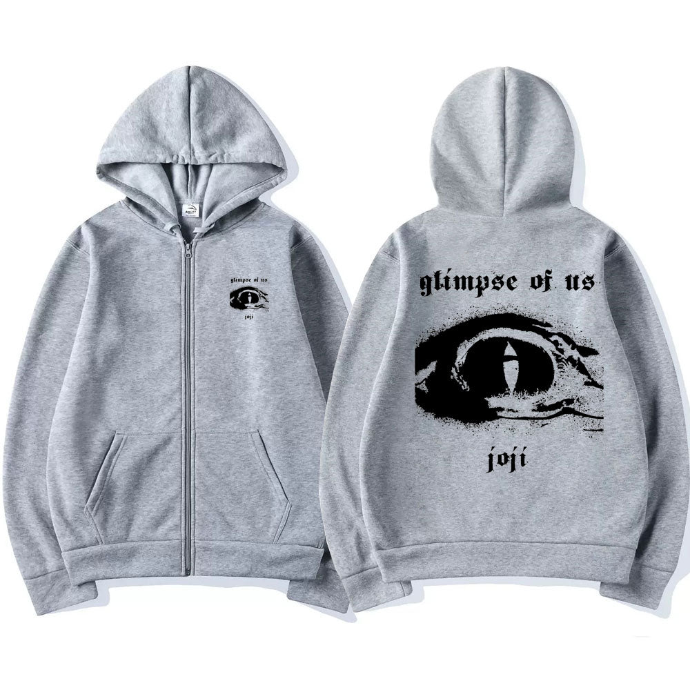 Singer Joji Glimpse of Us Zipper Hoodie Male Hip Hop Sweatshirt Man Fleece Cotton Streetwear Men Women Oversized Zip Up Jacket