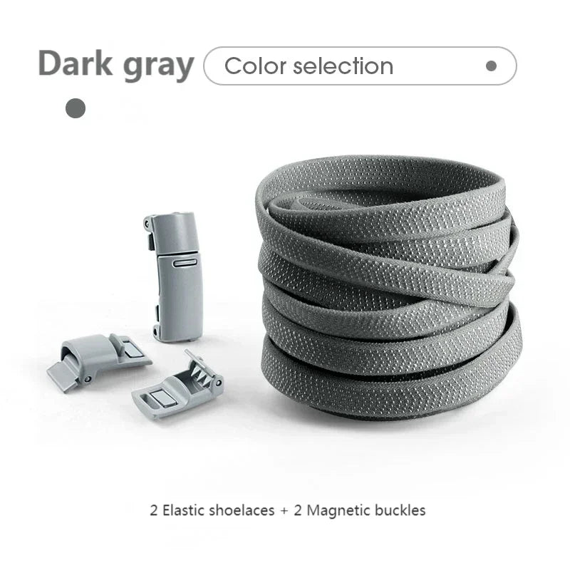 No Tie Shoe Laces Magnetic Shoelaces Without Ties Colorful Lock Elastic Laces Sneakers for Kids Adult Flat Shoelace Rubber Bands