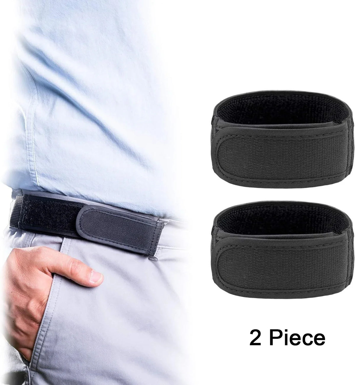 Buckle Free Waist Belts Men's Ultra-soft No Buckle Elastic Belts Fashion Comfortable Stylish Belt Loop Buckle-Free Belt Unisex