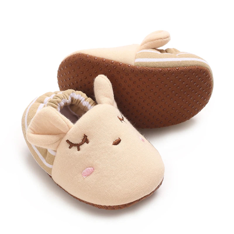 0-1Year Fashion Casual Shoes CartoonBaby Shoes Newborn Boy Girl First Walker Cute Spring and Autumn Pure Cotton Warm Soft Bottom