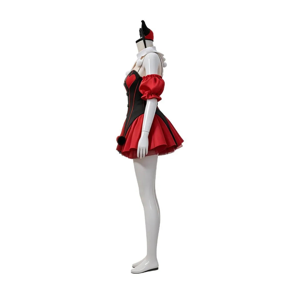 Halloween Cosplay Clown Skirt Hairband Clothing Women Party Disguise Roleplay Female Outfits Suit Halloween Costume Carnival