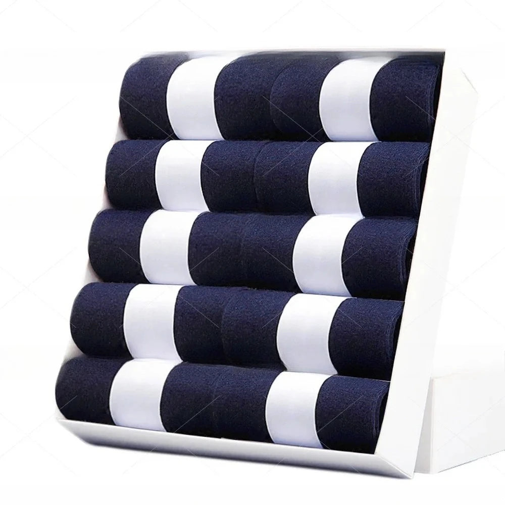 5/10 Pairs Men Socks Cotton Blend Black Business Casual Soft Breathable for  Spring Summer Autumn Winter Size 6-13
