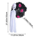 Halloween White Ghost Door Decorations Festival Horror Party Wreath Pendant Haunted House Decoration and Arrangement Props