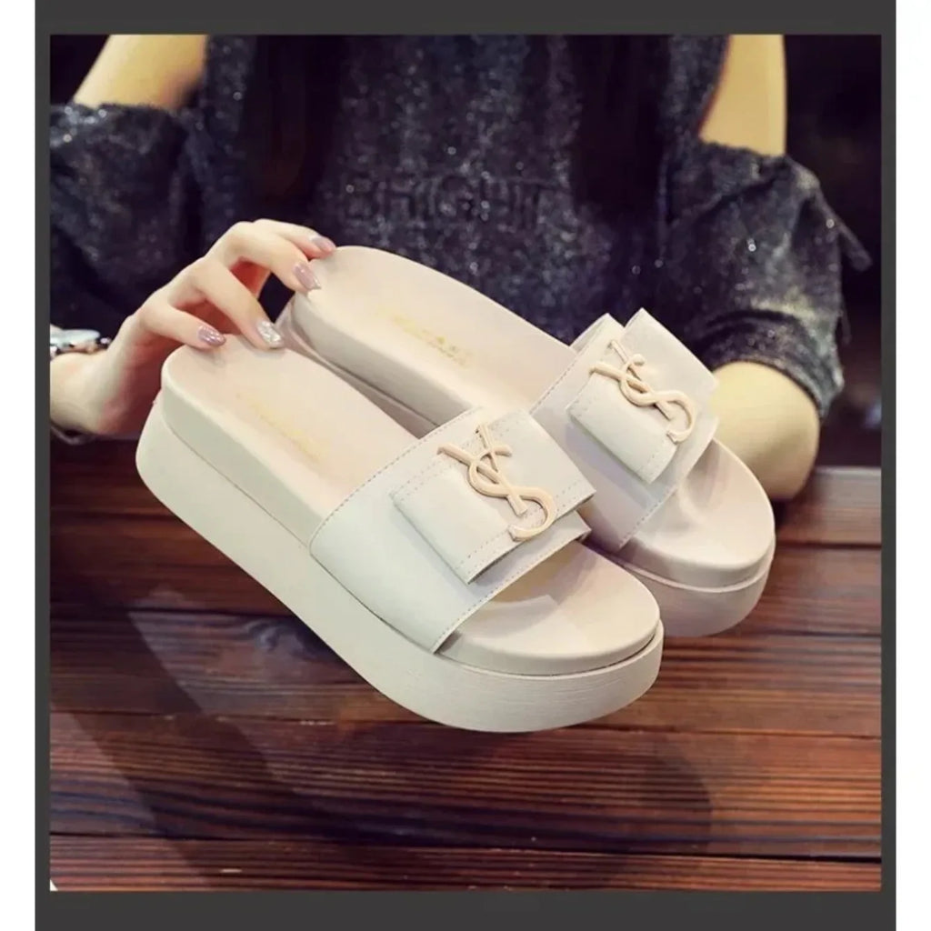Women Slippers Summer New Platform Designer Sandals Fashion Letters Ladies Shoes Casual Outside Non-slip Slippers Slides Women