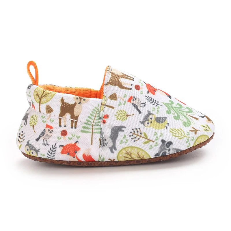0-1Year Fashion Casual Shoes CartoonBaby Shoes Newborn Boy Girl First Walker Cute Spring and Autumn Pure Cotton Warm Soft Bottom