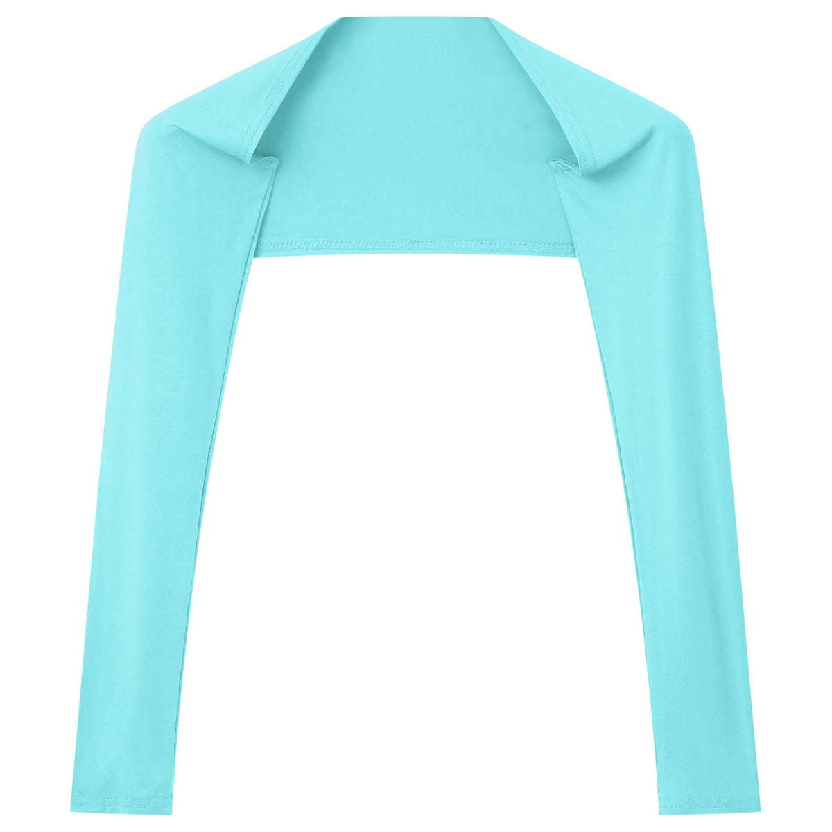 Men Open Front Half Crop Top Solid Long Sleeve Cardigan Bolero Shrug Tops Muscle Arm Sleeves Workout Sports Gym Tops Clubwear