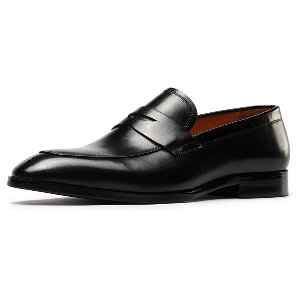 Men Loafer Casual Shoes Calf Leather Waterproofing Materials High Quality Wholesalers Online Formal Dress Slip-on Shoes