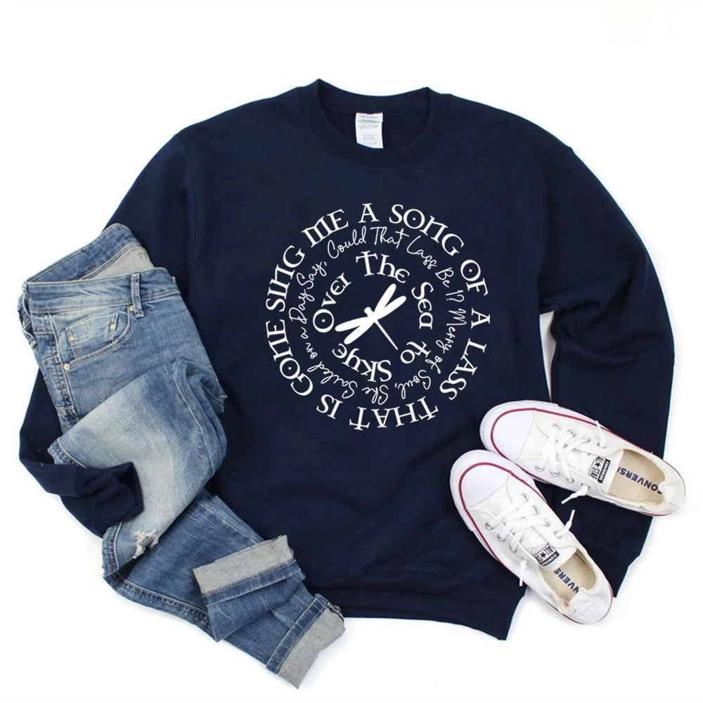 Sing Me A Song Sweatshirt Claire Shirt Outlander Jamie Fraser Jumper Fraser Ridge Clan Tv Series Hoodie Sassenach Sweatshirts