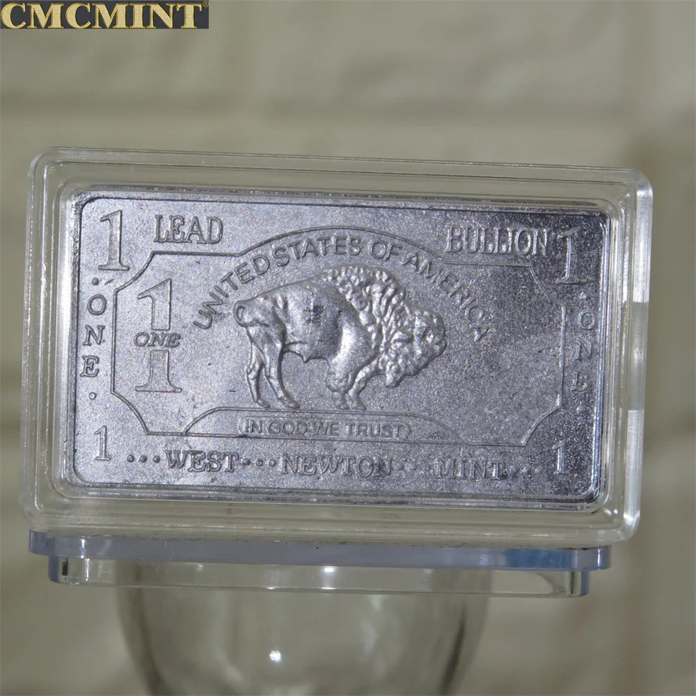 Customized Metal Buffalo Series Challenge Coin 1 Oz .999 Aluminum Buffalo Bar Pure Copper Buffalo Bar With Cmcmint On The Back