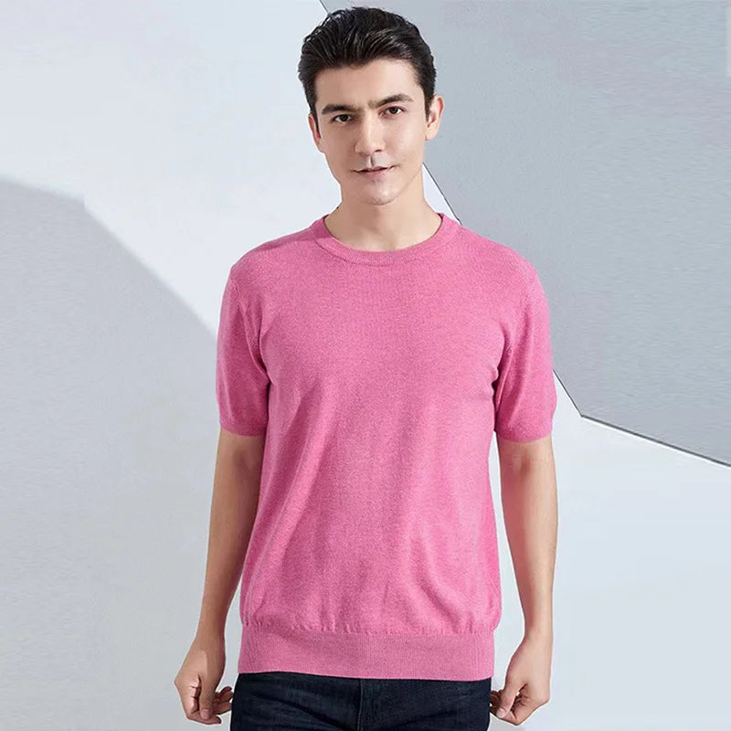 Superfine Merino Wool T shirt Men Base Shirt Wicking Breathable Quick Dry Anti-Odor No-itch Short Sleeve Tee Tops