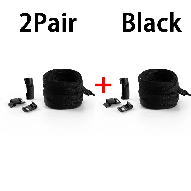 No Tie Shoe Laces Magnetic Shoelaces Without Ties Colorful Lock Elastic Laces Sneakers for Kids Adult Flat Shoelace Rubber Bands