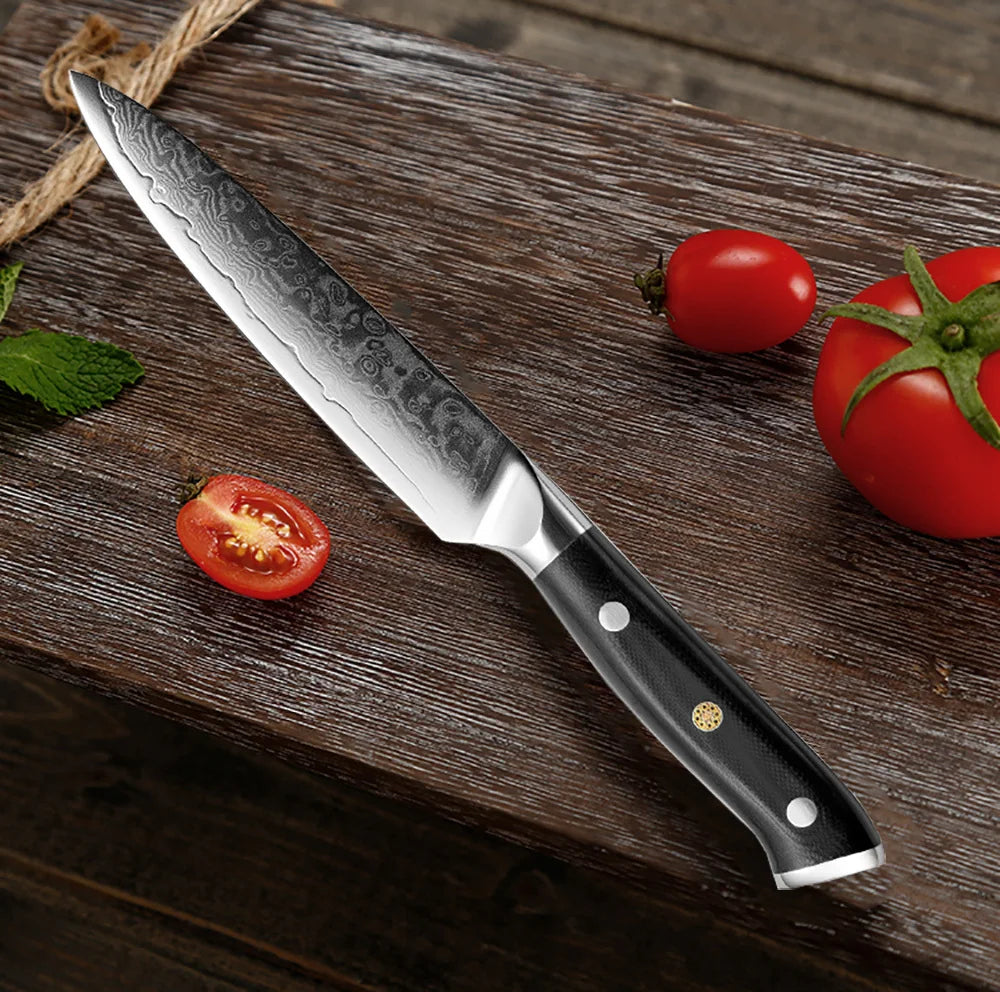 XITUO Professional Damascus steel kitchen knife 67-layer high carbon stainless steel ultra-sharp multi-functional cooking knife