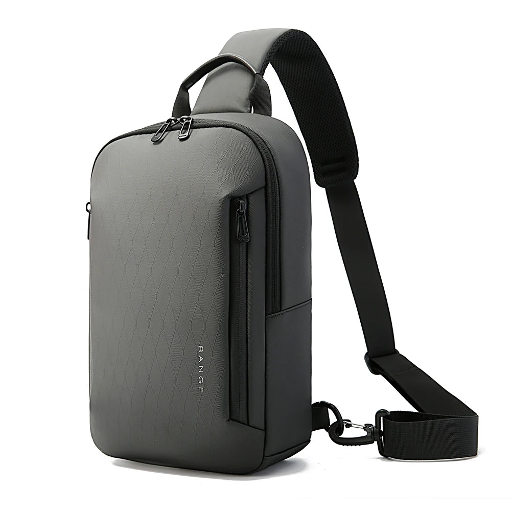 BANGE Lightweight Chest Bag Men Satchel Shoulder Bag Waterproof Sling Bag Oxford Cloth Small Casual Bag Crossbody Bag for Men