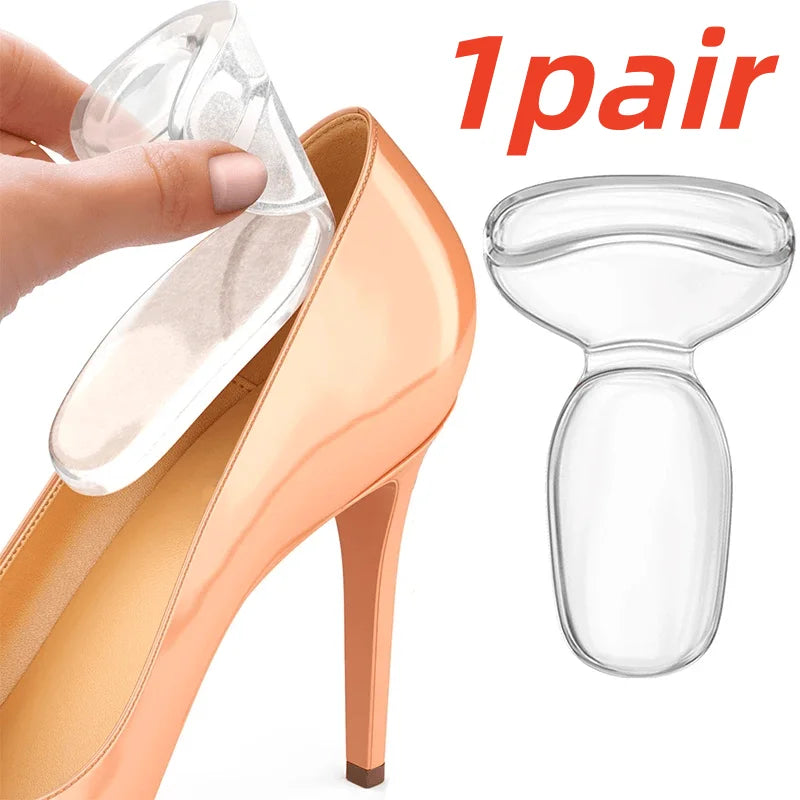 2Pcs Silicone Heel Stickers Shoe Cushion Heel Protector for Shoes High Heels Inserts Heel Pads Shoe Adjuster Women Half Insoles