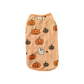 Halloween Pet Costume Funny Pumpkin and Bat Print Outfit for Small Dogs Pet Sleeveless Vest Pet Clothes Halloween Pet Vests