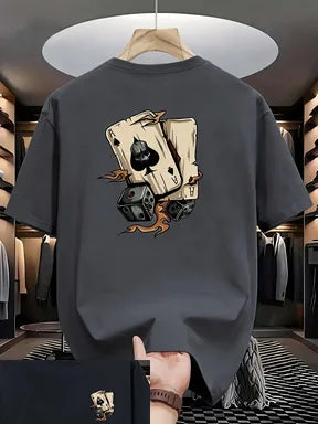 New trendy men's summer fashion casual t-shirt with round neck and short sleeves  Outdoor sports and leisure activities