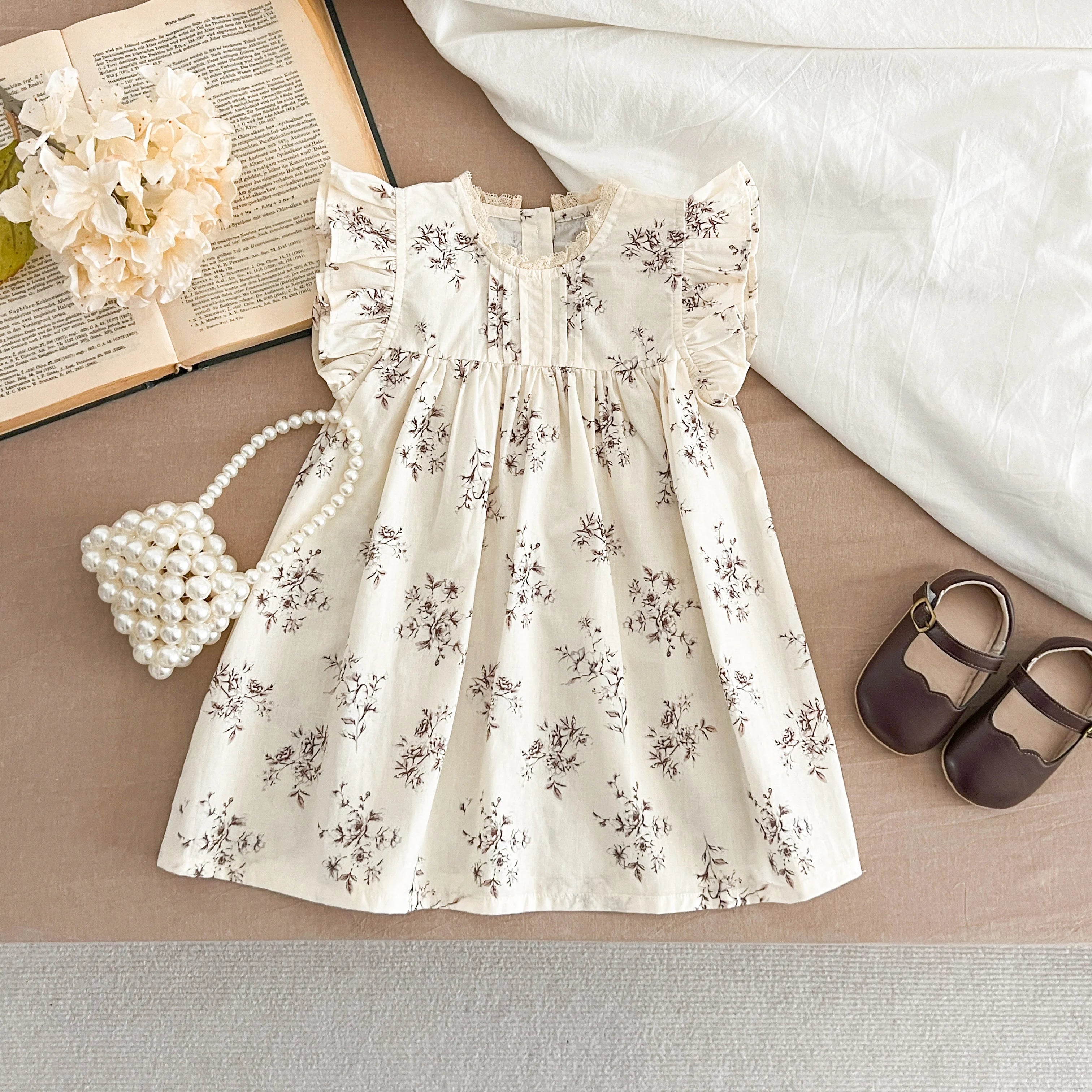 0-7Yrs Toddler Sister Dress Newborn Baby Girl Lace Romper Ruffle Sleeveless Jumpsuit Infant Onepiece Spring Summer Baby Clothes
